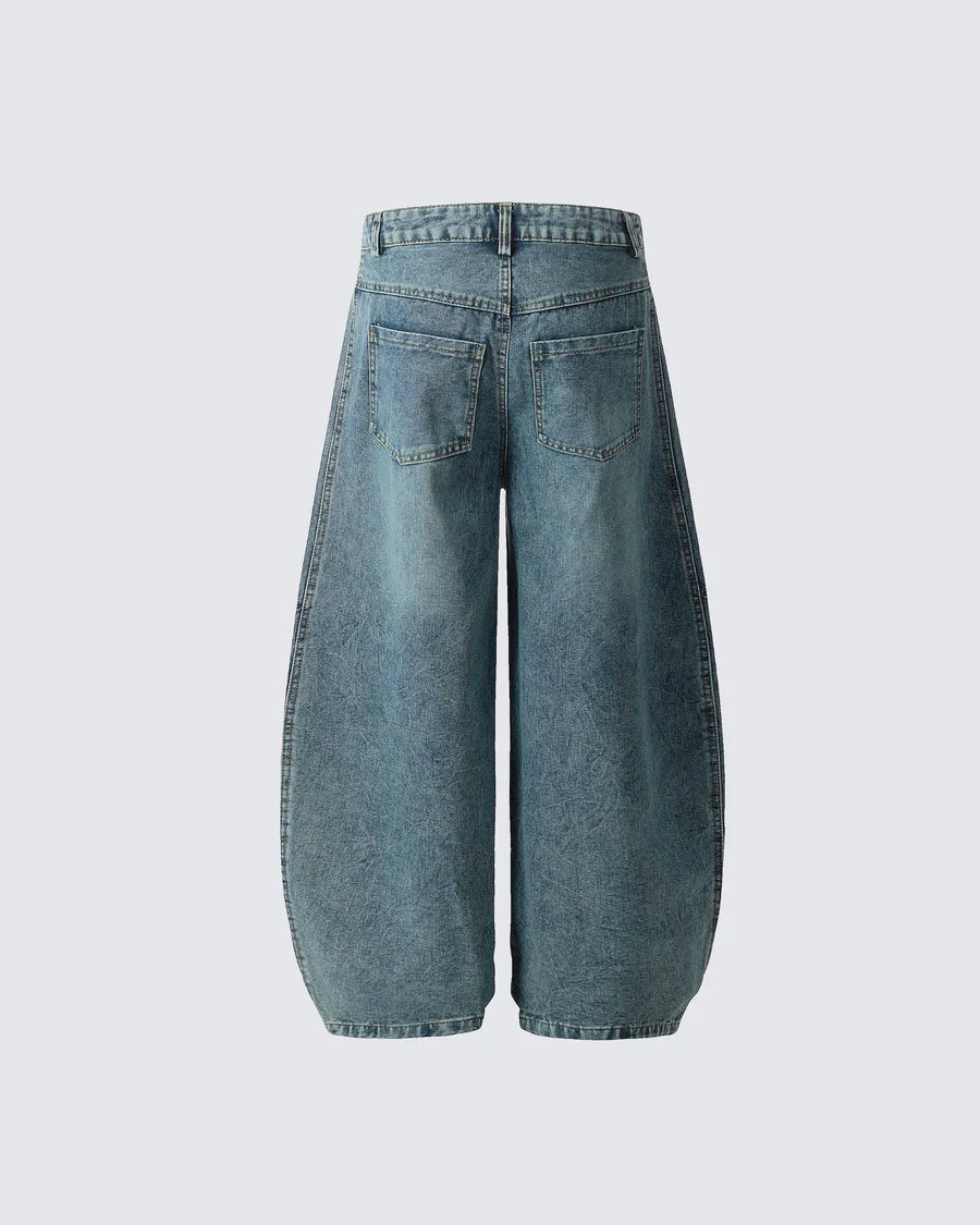 Triple Stripe Barrel Jeans