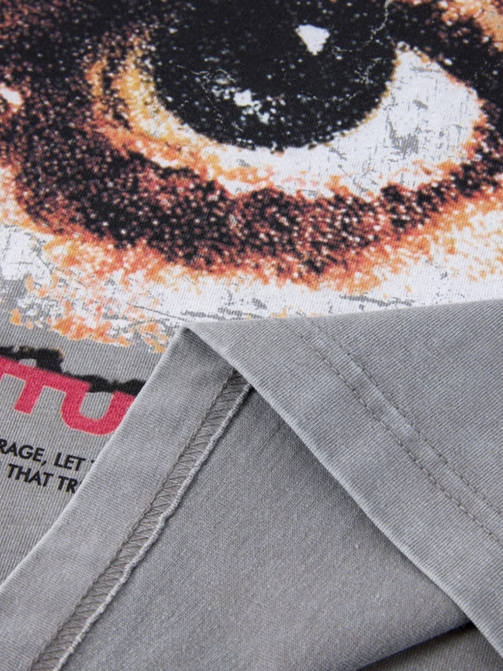Eye of Chaos Tee — Washed Grey