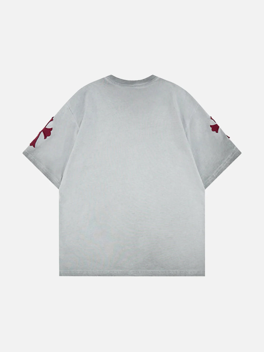 Letsrockon Cross Embroidered T-Shirt