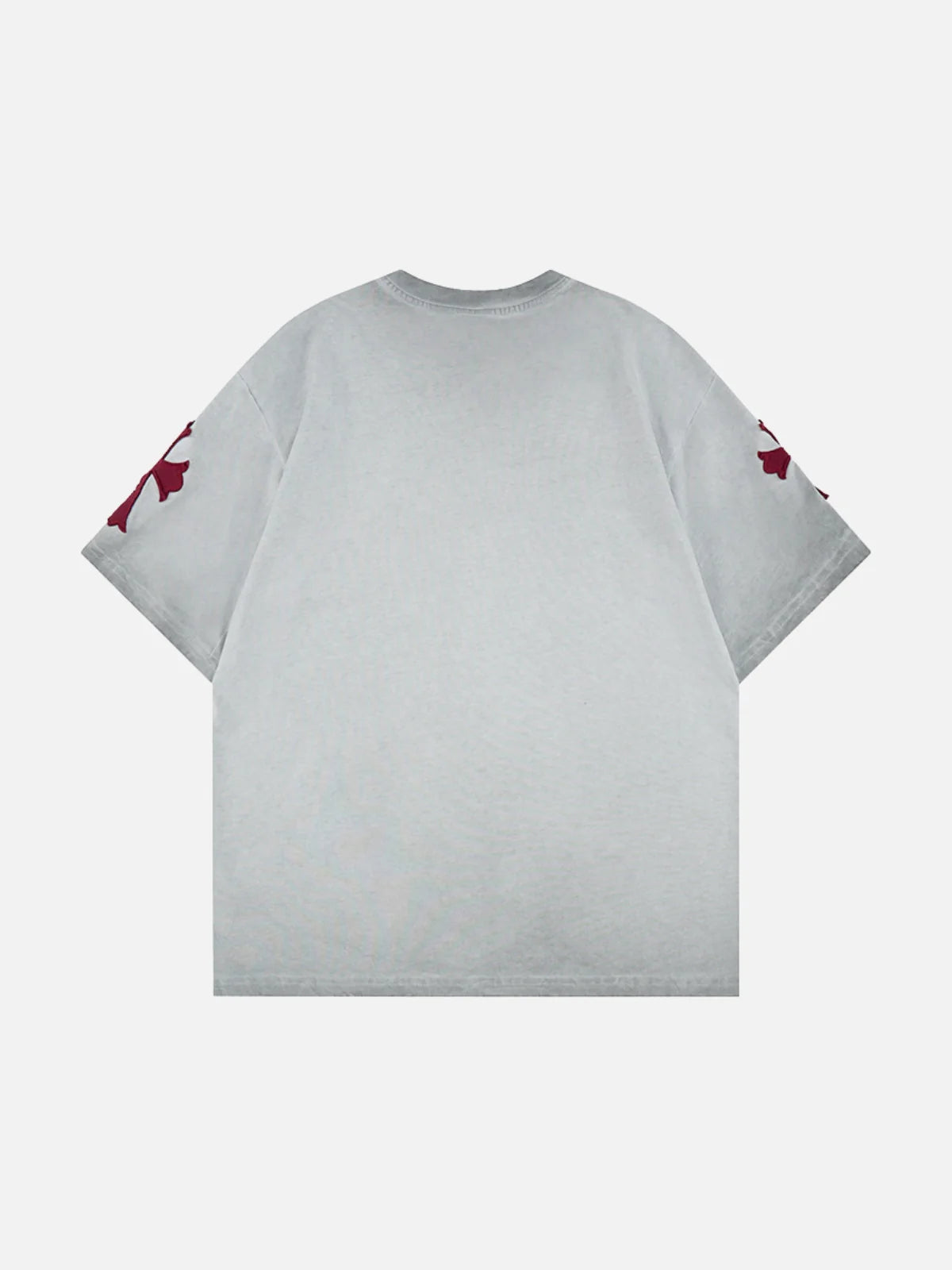Letsrockon Cross Embroidered T-Shirt
