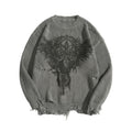 FALLEN WING — Distressed Knit Sweater