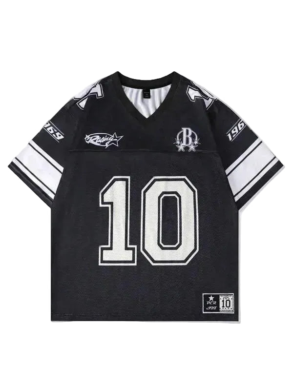 Black 1969 B-Star #10 Mesh Jersey Tee