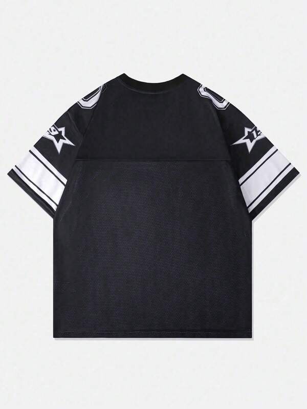 Black 1969 B-Star #10 Mesh Jersey Tee