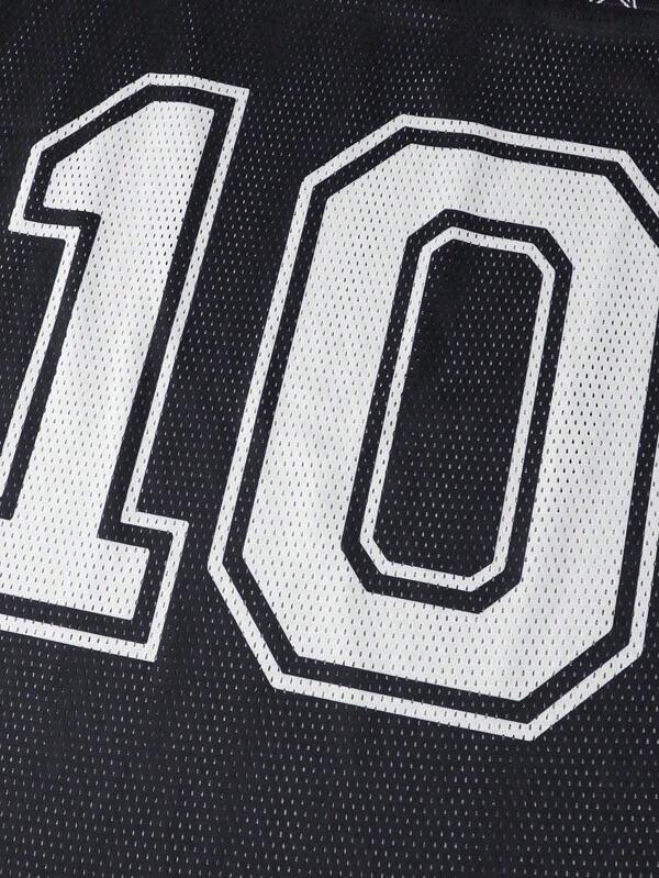 Black 1969 B-Star #10 Mesh Jersey Tee