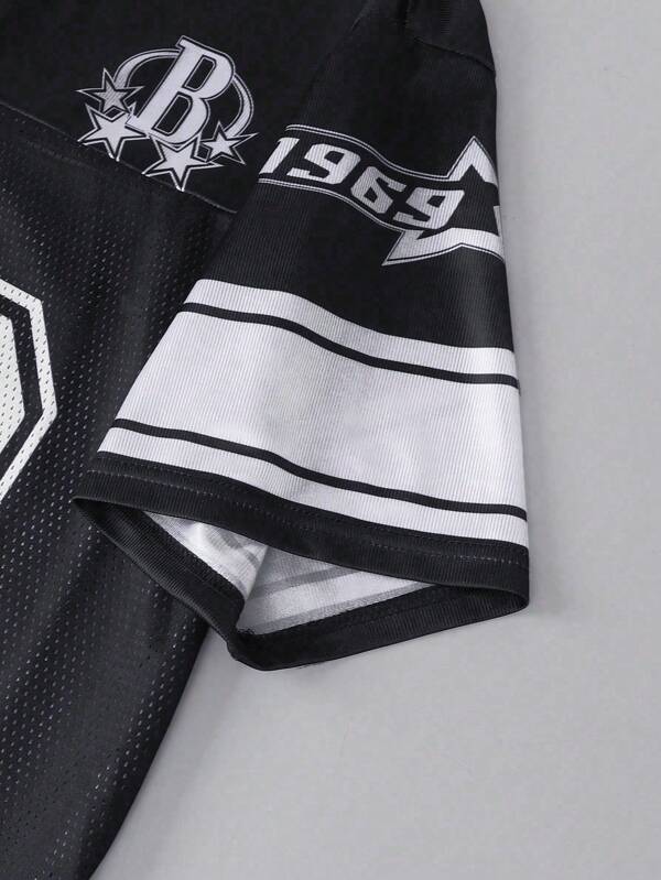 Black 1969 B-Star #10 Mesh Jersey Tee