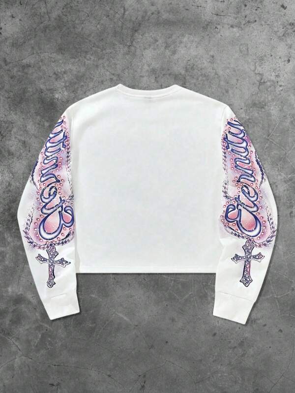 Slymbolism Artistry Eternity Crop Sweatshirt