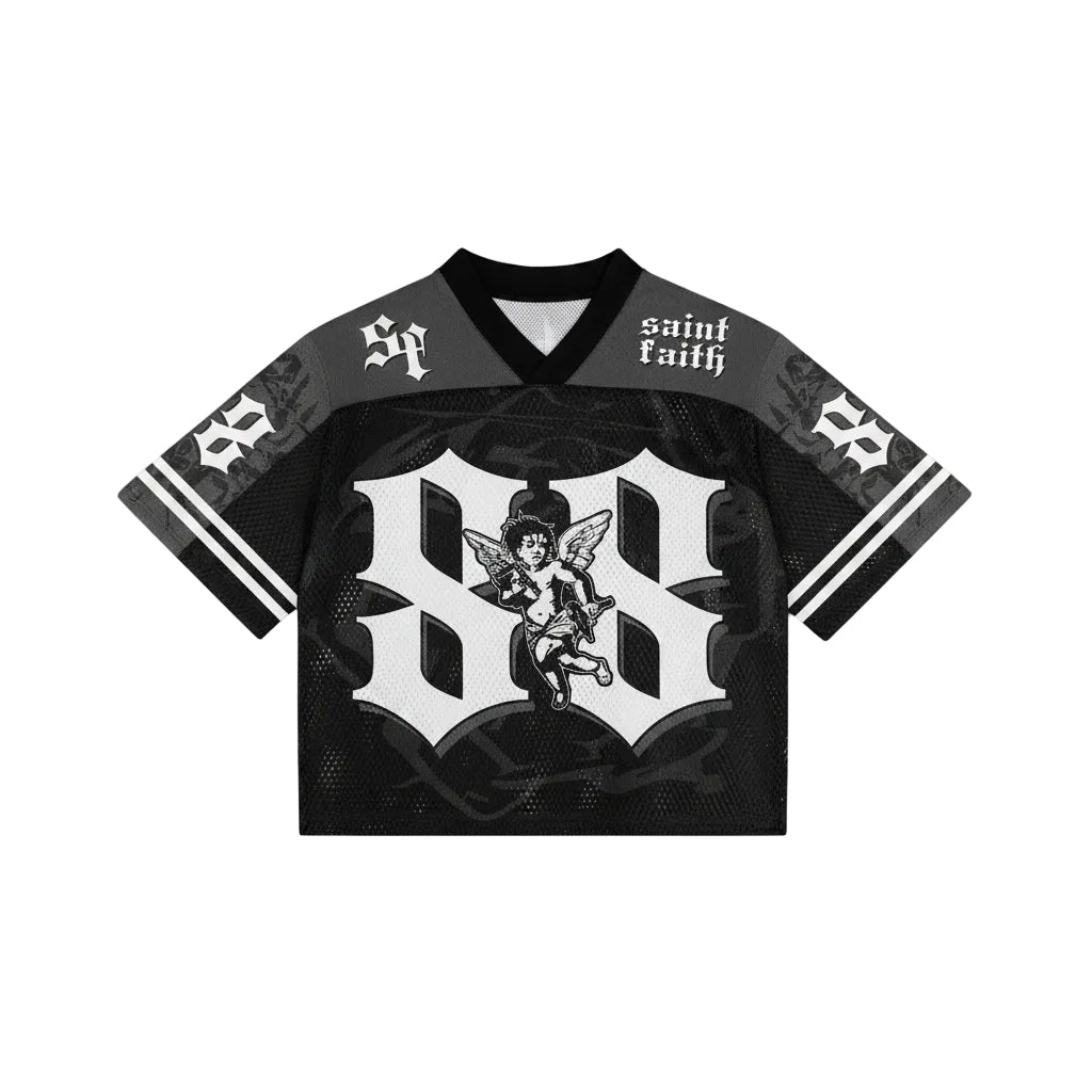 Saint Faith 88 Mesh Jersey Tee Black