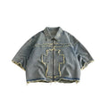 Holy Cross Distressed Denim Jacket