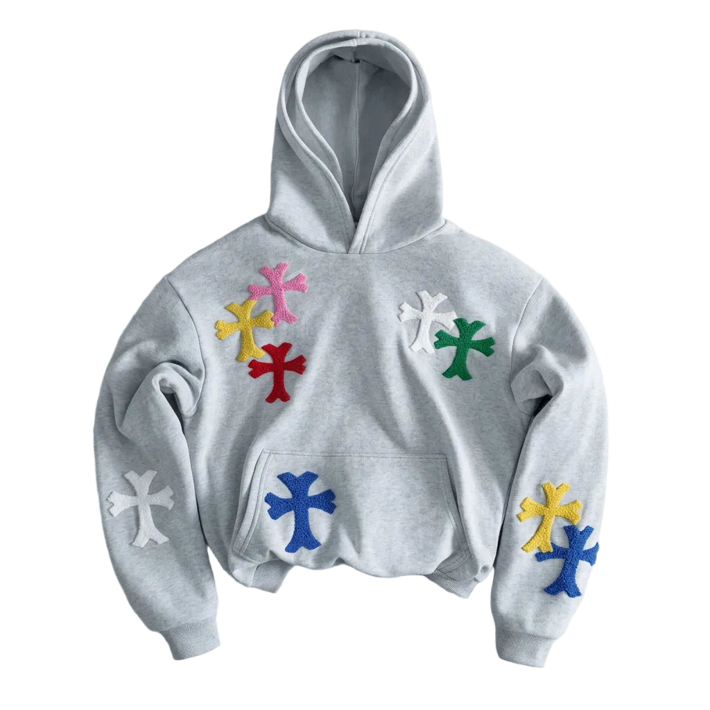 CHROMA CROSS — Embroidered Hoodie