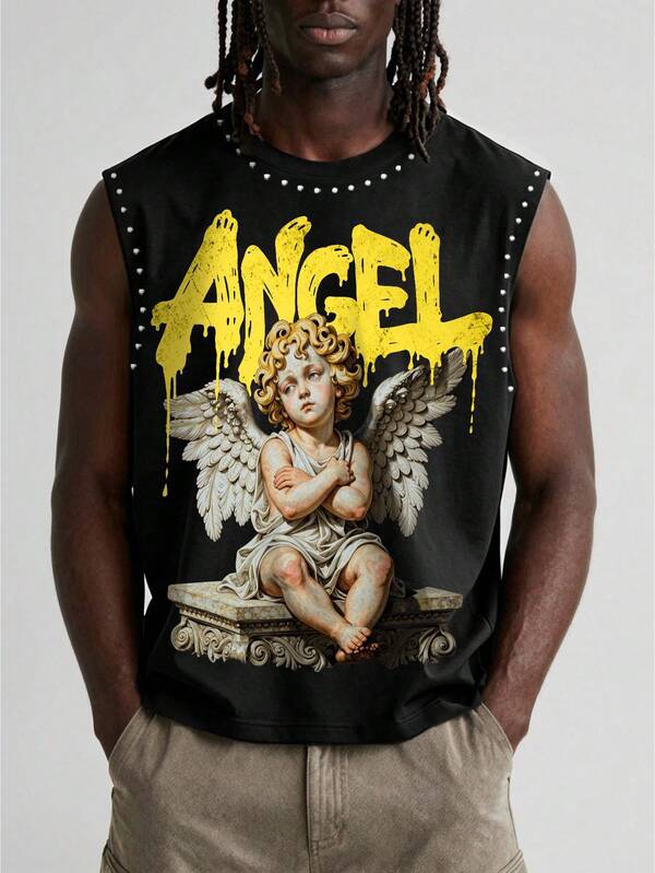 Angel Drip Pearl Tank Top