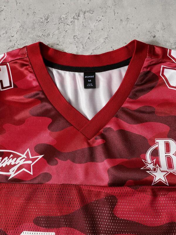 Red Camo 1969 B-Star #10 Mesh Jersey Tee
