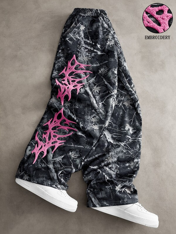 PINK WILDLAND — Camo Tribal Pants