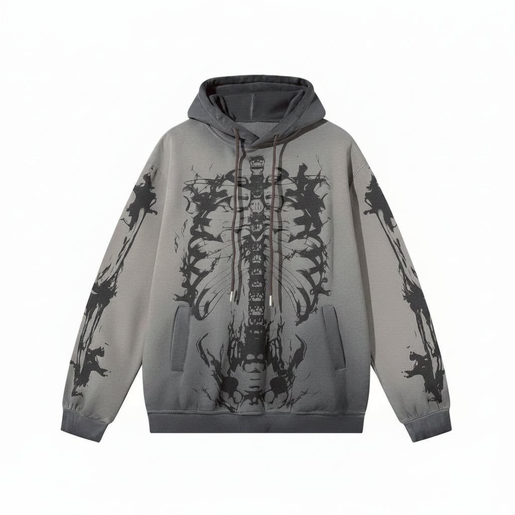 Skeleton Washed Hoodie