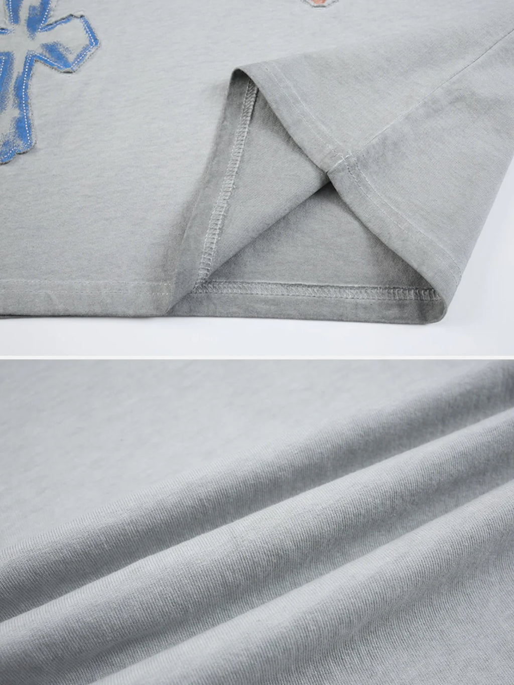 Multi Cross Tee — Washed Grey
