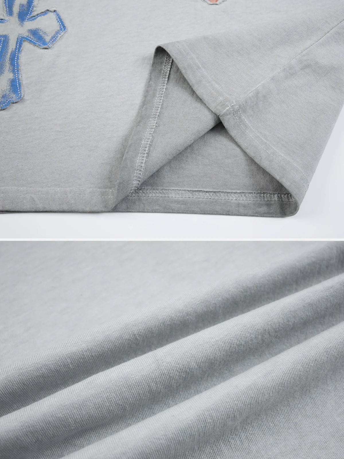 Multi Cross Tee — Washed Grey