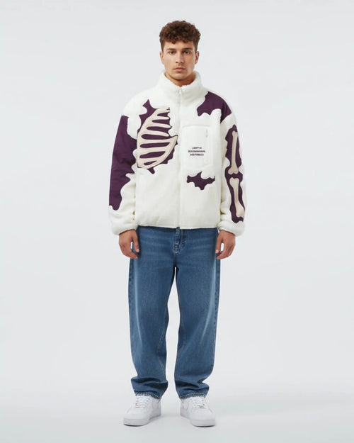 BONE CHILL — Skeleton Sherpa Jacket
