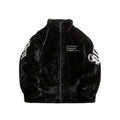 Faux Fur Gothic Embroidery Jacket