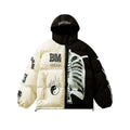 Puffer Bicolor Gothic Hood Jacket