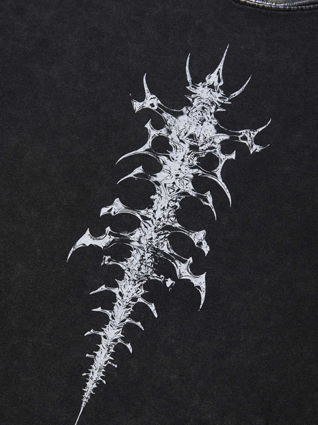 Spine Graphic Washed T-Shirt