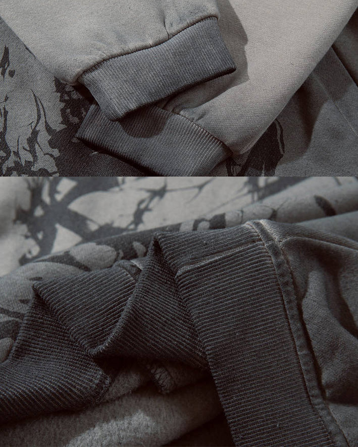 Skeleton Washed Hoodie