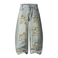 Star Frayed Denim — Ice Blue
