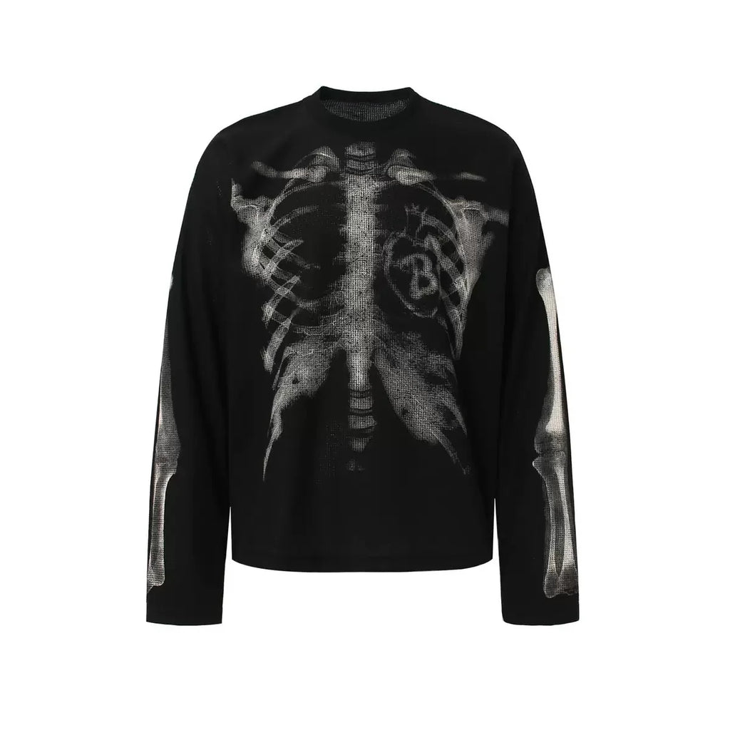 Skeleton X-Ray Knit Longsleeve Black