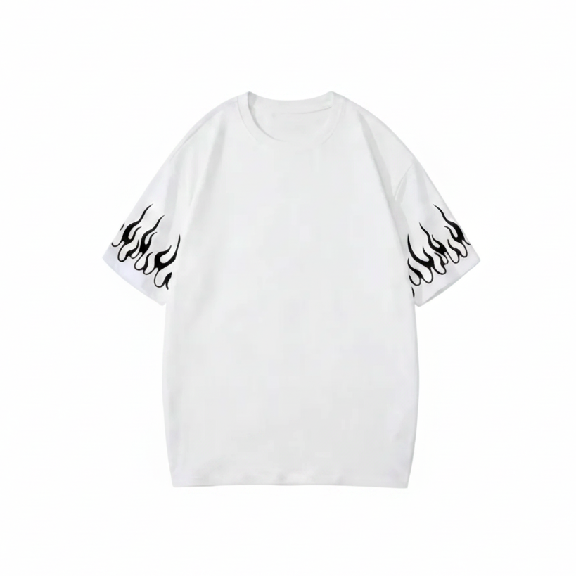 White Flame Sleeve Tee