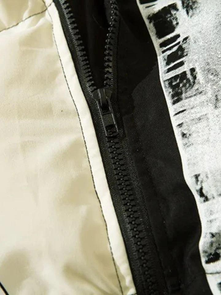 Puffer Bicolor Gothic Hood Jacket
