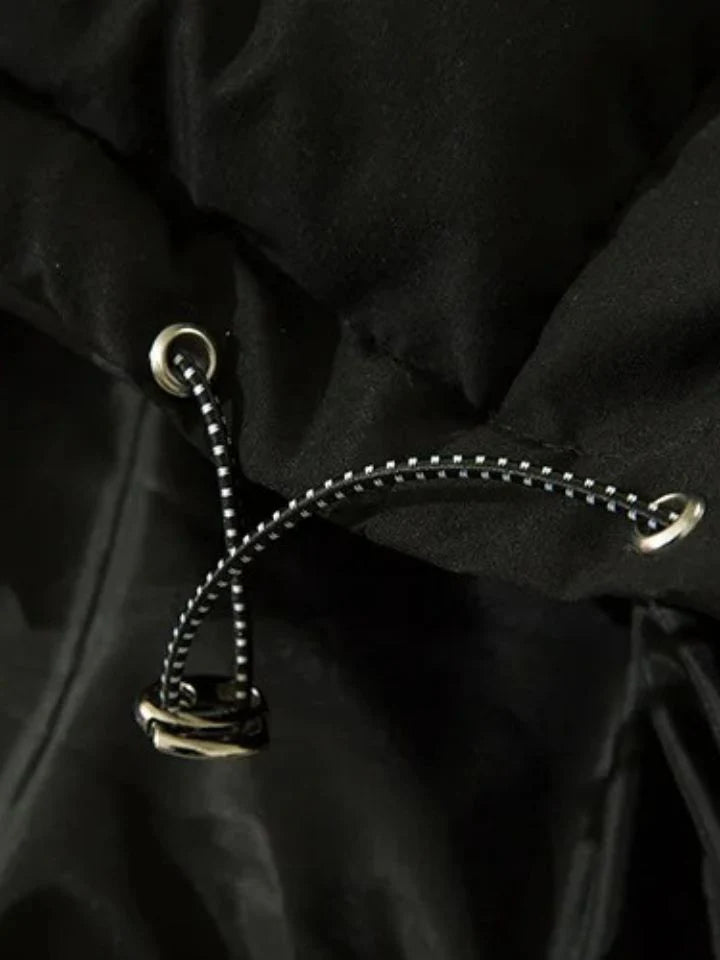 Puffer Bicolor Gothic Hood Jacket