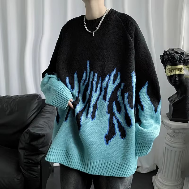 Blue Flame Knit Sweater