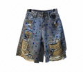 Crystal Rhinestone Denim Shorts