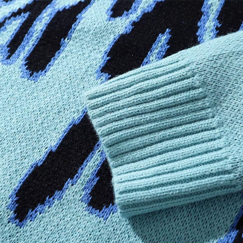 Blue Flame Knit Sweater