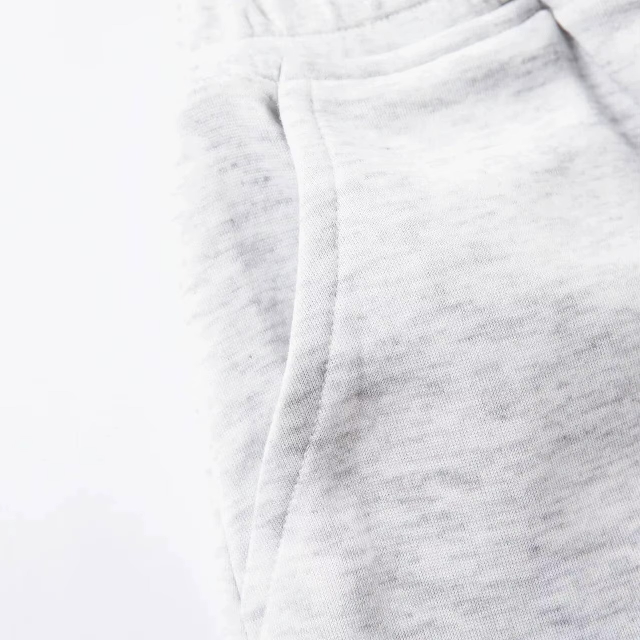 Double Stripe Balloon Sweatpants — Grey/Burgundy