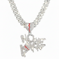 Iced Out No Love Cuban Link Necklace