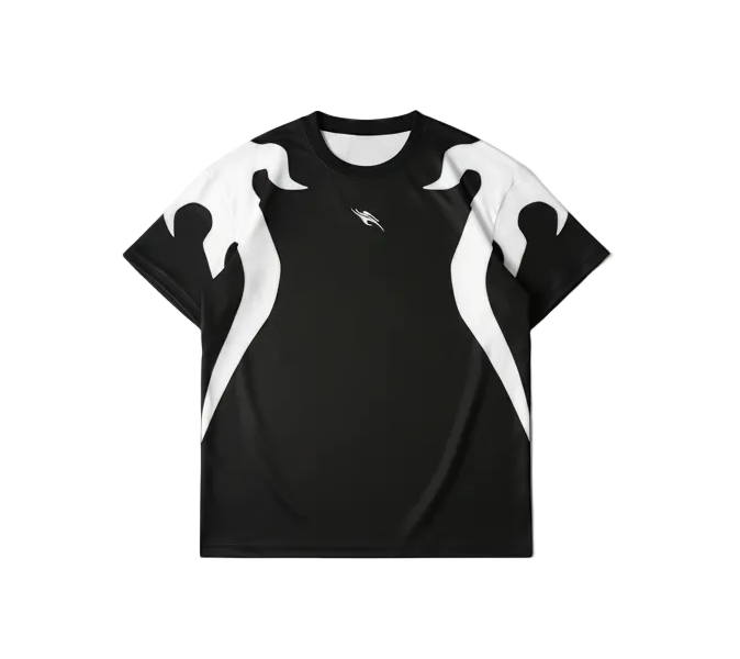 Flame Tee Black & White