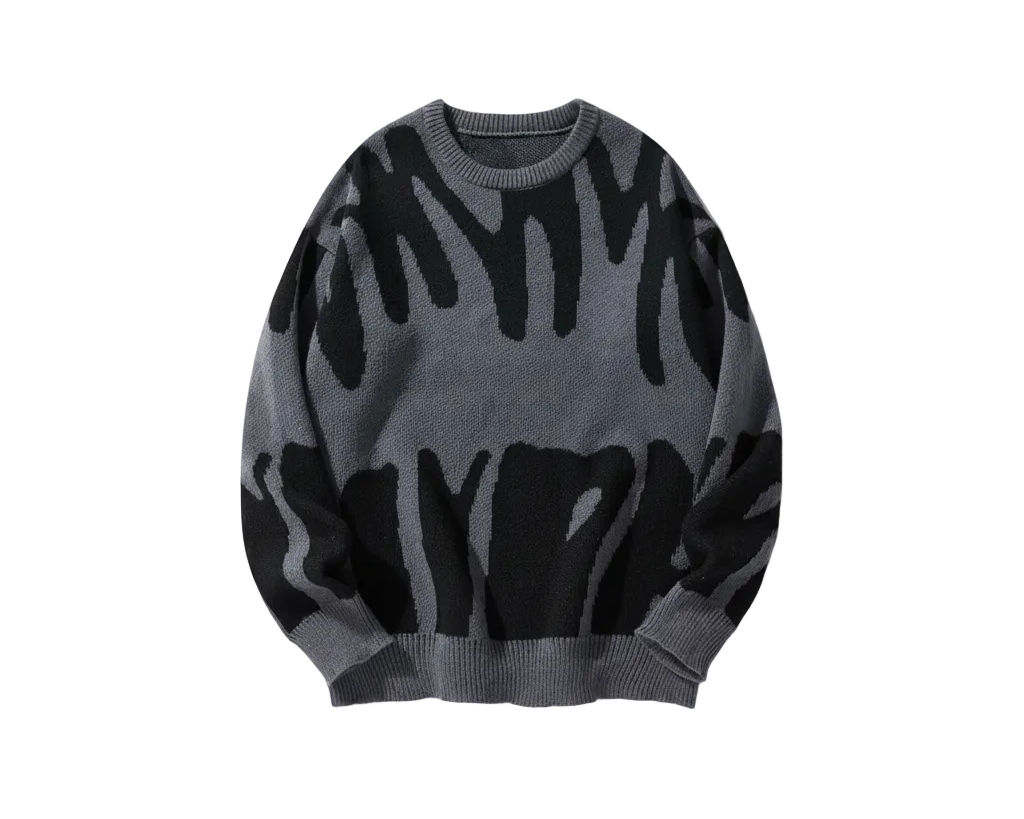 Abstract Knit Sweater