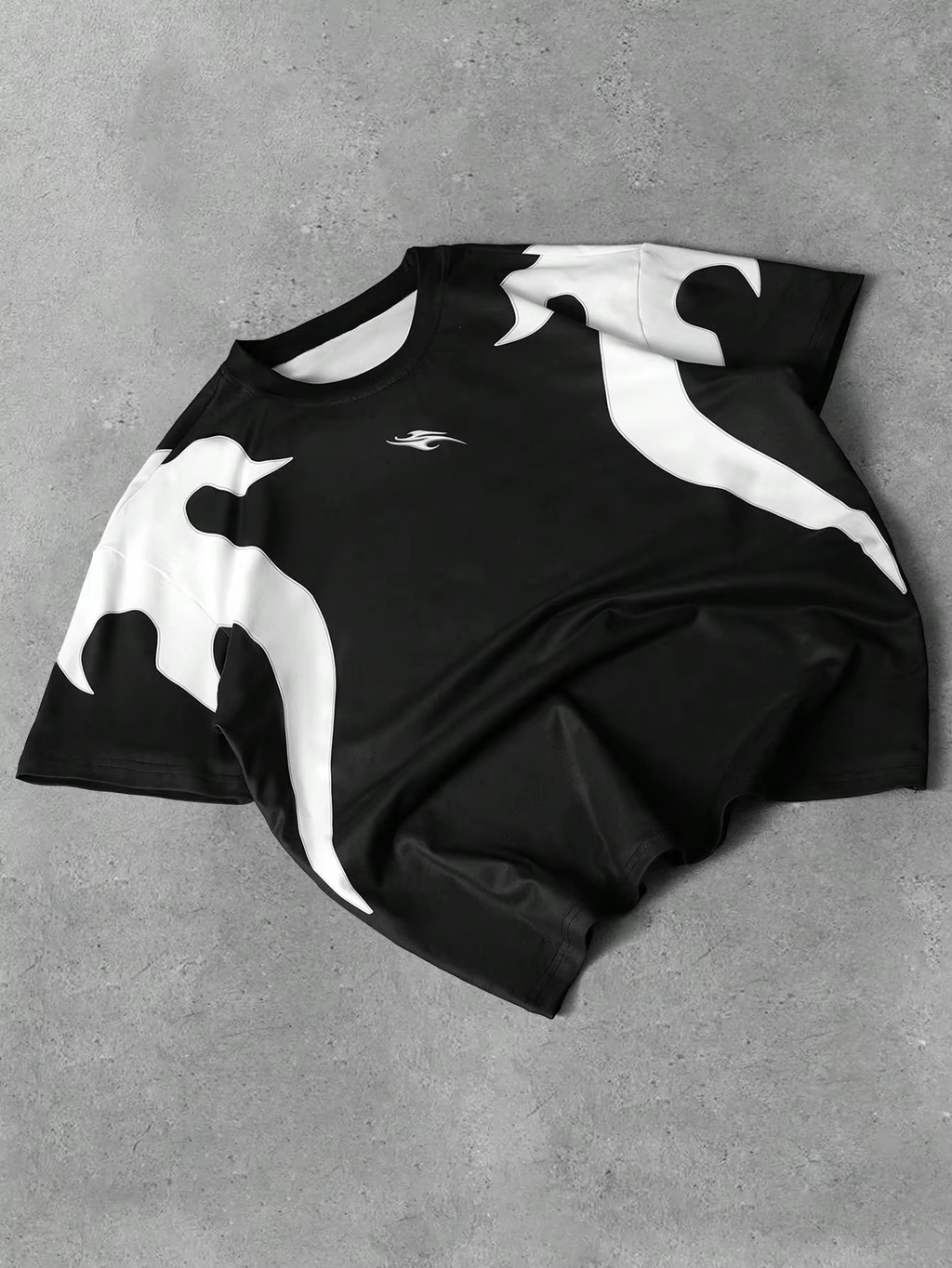 Flame Tee Black & White