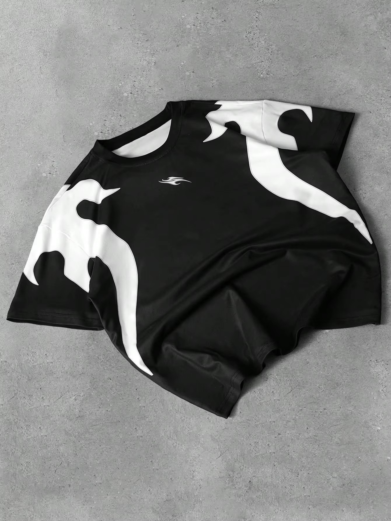 Flame Tee Black & White
