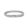 Baguette Pavé Silver Bracelet