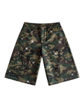 Camo Stud Denim Shorts