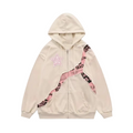 Star Grace Zip Hoodie — Cream