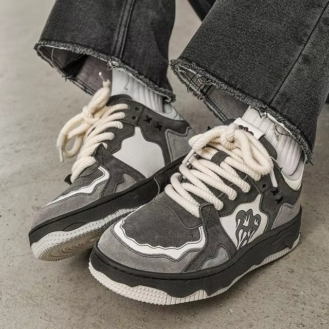Ghost Flame Sneakers — Grey