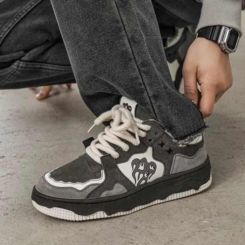 Ghost Flame Sneakers — Grey