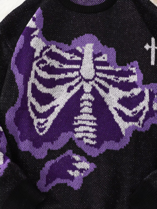 BONE STATIC — Skeleton Knit Sweater