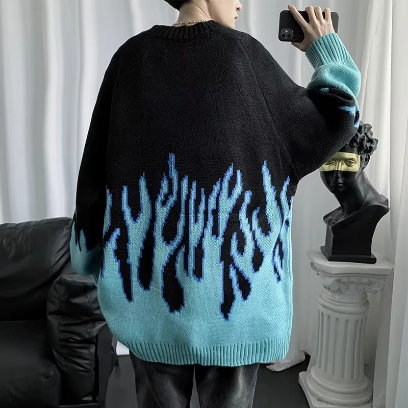 Blue Flame Knit Sweater