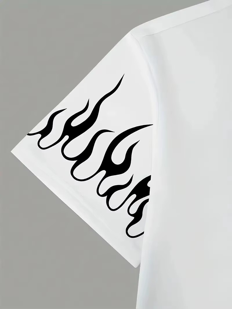 White Flame Sleeve Tee