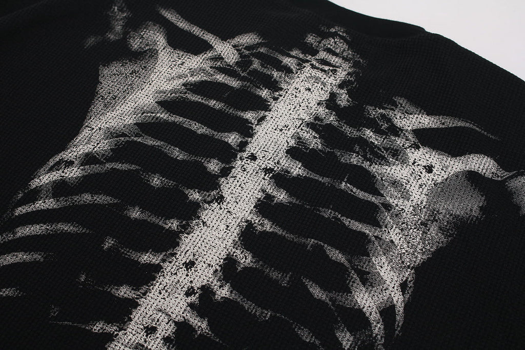Skeleton X-Ray Knit Longsleeve Black
