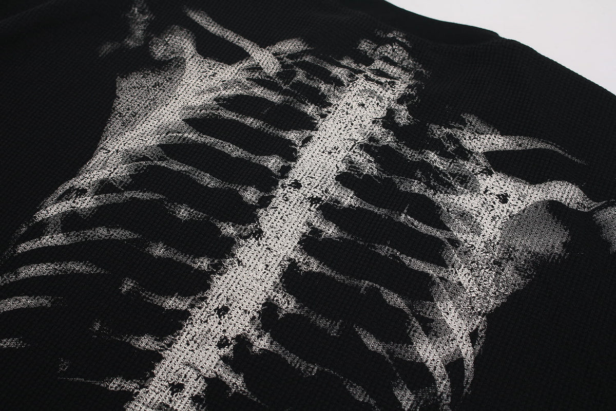 Skeleton X-Ray Knit Longsleeve Black