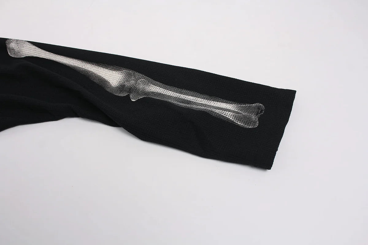 Skeleton X-Ray Knit Longsleeve Black