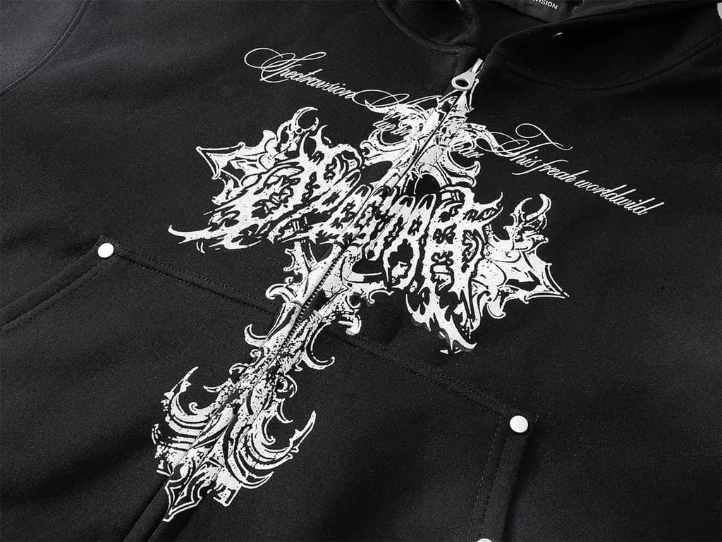 Broken Vow Sword Zip Hoodie